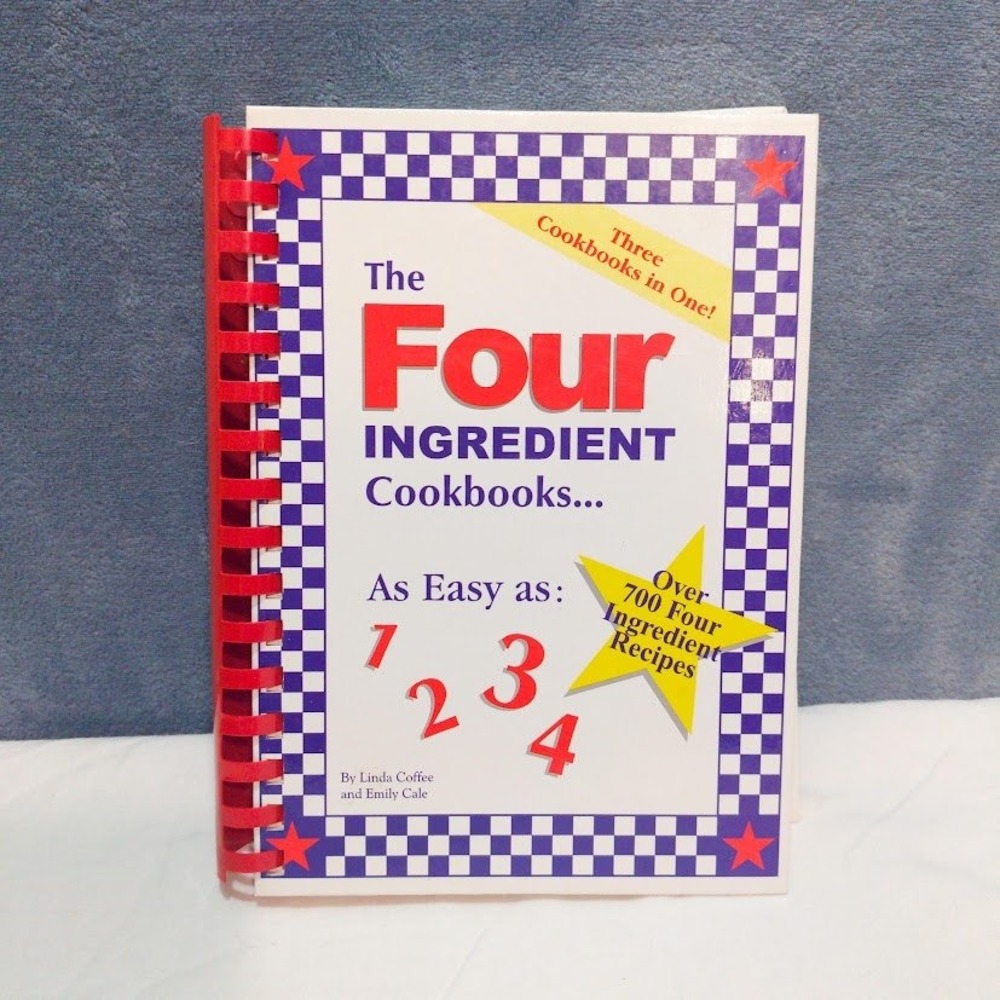 The Four Ingredient Cookbooks Linda Coffee Emily Cale 3-in-1 Comb Bound 2000
